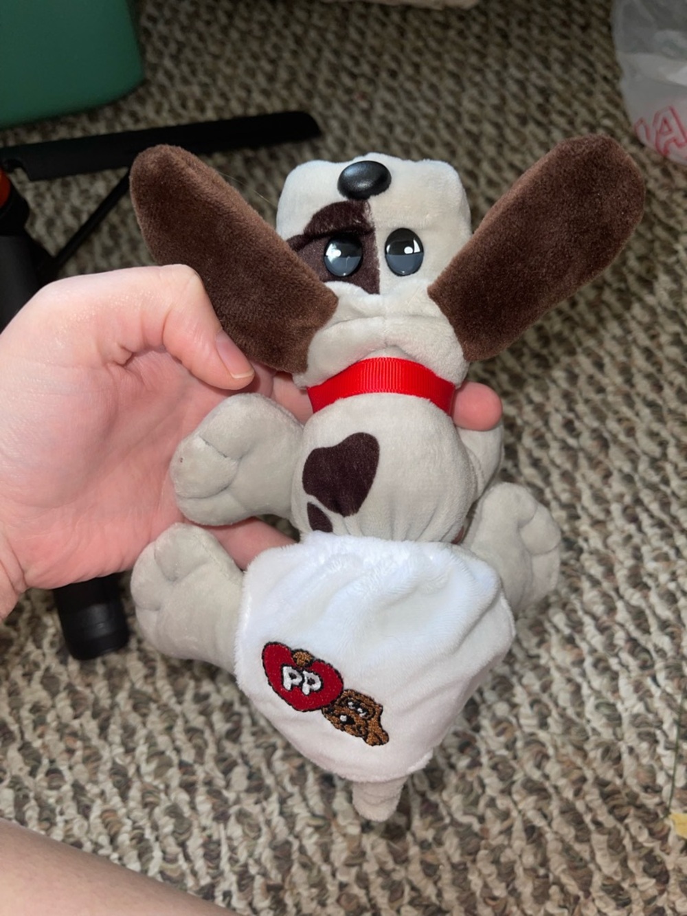 Grey Pound Puppy Plush